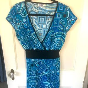 Mexicali Blues Kaleidoscope Blue Dress, large